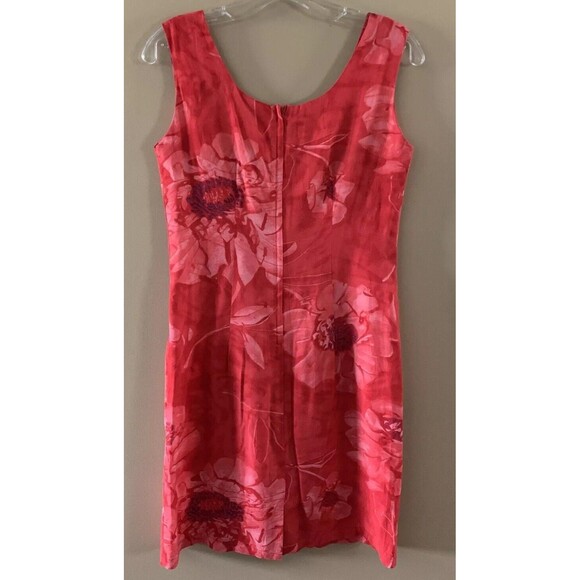 Vintage Jams World Women’s Dress Sleeveless Sz Small Red Floral Zip Up Hawaiian - Picture 2 of 6